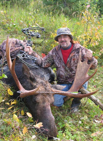 Alex Gouthro with Bull Moose Taken with Bladerunner Bow